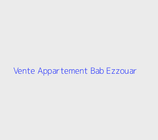 Vente Appartement  Alger